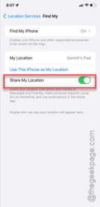 share my location min