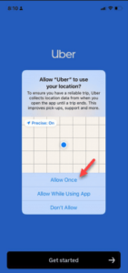 Uber Location Setup App does not appear under location services in iPhone: Fix