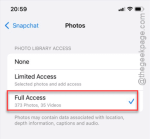 full access min 1
