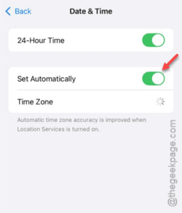 set automatically min
