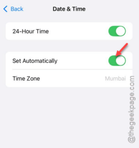 set automatically min