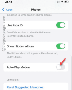 auto play motion off min