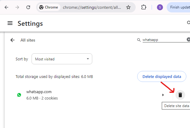 WhatsApp web is stuck on loading - How to fix 1 cookies whatspp min