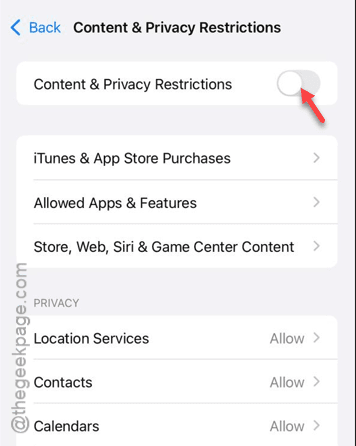 Unable to load videos on iPhone, How to fix 3 cotent privacy off min