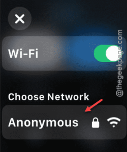 check the wifi from watch min