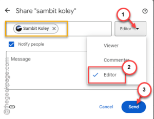 editor to send min