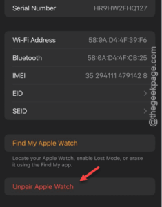 unpair the apple watch min