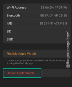 unpair watch min