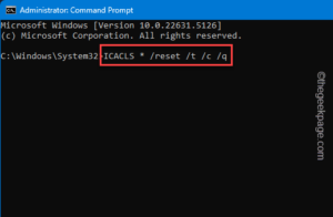 icacls reset min