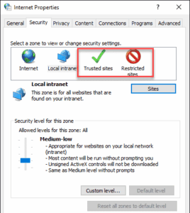 truested and restricted min