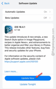 update now min