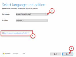 No option to select a different version of Windows 11 - Fix
