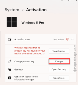 change product key min