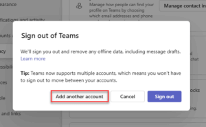MS Teams always tries to log in using an outdated account - How to fix