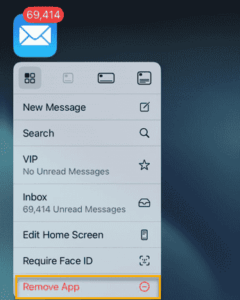 remove app min
