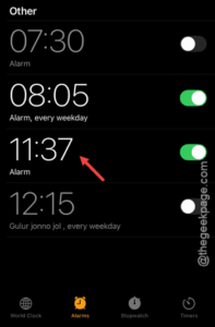 The alarm does not show up on the lockscreen - How to fix