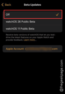 beta updates off min