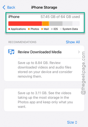 Software Update Failed on iPhone - How to fix 2 iphone free space min