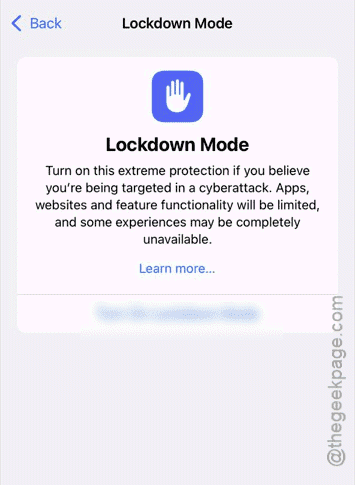 Cellular service is not working after iOS 26 update - How to Fix 2 lockdown mode off min