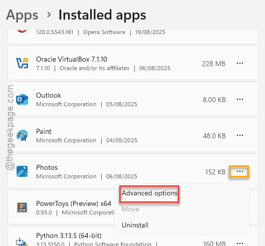 Package Failed Updates, Dependency or content validation error in Photos App - How to Fix 1 photos advanced opts min