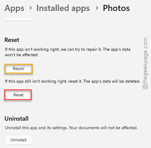 Can not use the Editing function in the Photos app - Here are the fixes 2 repair or reset photos min