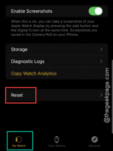 reset my watch min