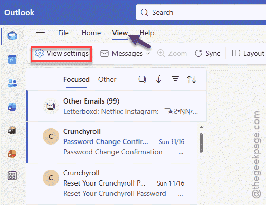 Outlook Fonts too small? Here how to change Fonts Globally in MS Outlook 1 view settings min