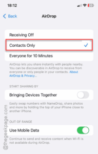 contacts only min