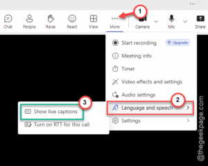 live captions on min