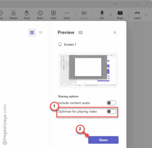 optimize for video off min