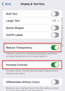 reduce transparency on
