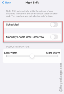 scheduled manually off 1