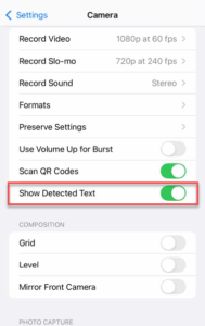 show detected on 1
