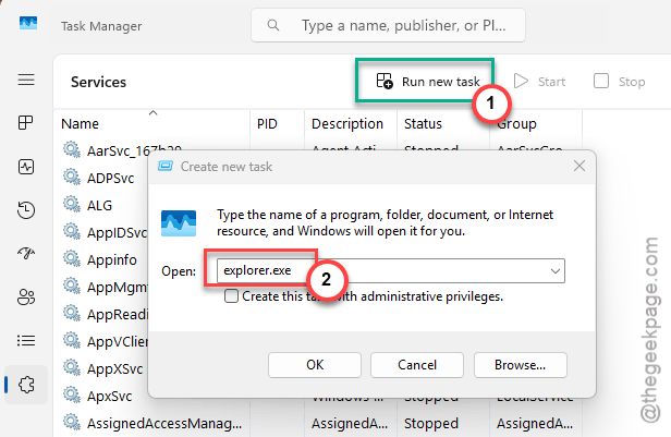 Apps Not Showing in Task Manager on Windows 11 : Fix 2 explorer new task