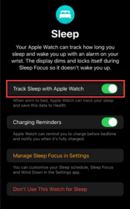track with sleep with apple watch