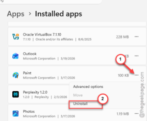 uninstall paint