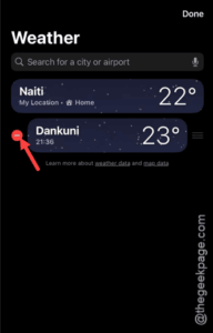 weather delete city