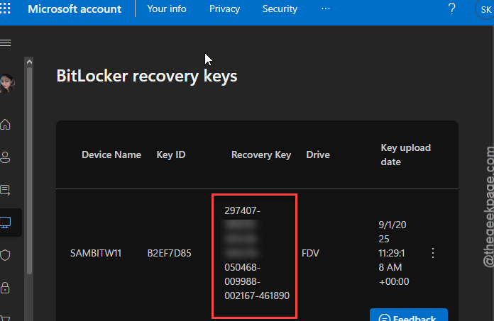 Point-in-Time Restore Causing Windows 11 Boot Failure - How to Fix 1 bitlocker recovery key e1784206518410