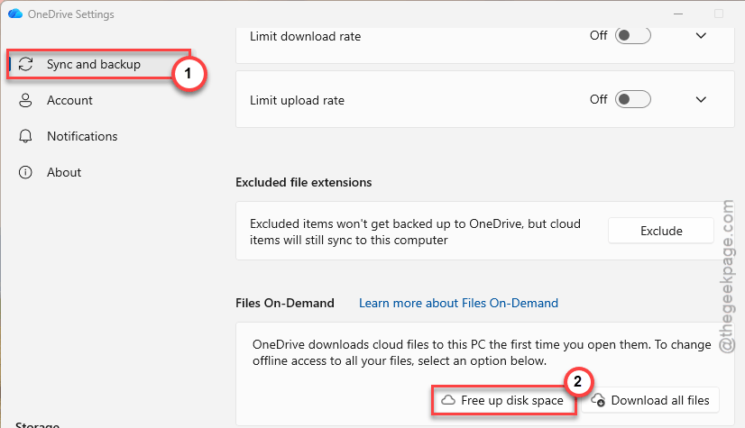 OneDrive Files On-Demand Missing - How to Fix 2 free up disk space