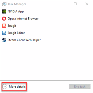 Fix Task Manager Not Showing Full Details in Windows 11