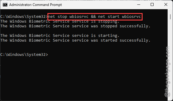 How to Fix Windows Hello Fingerprint Not Working After Reboot in Windows 11 1 net stop biometric