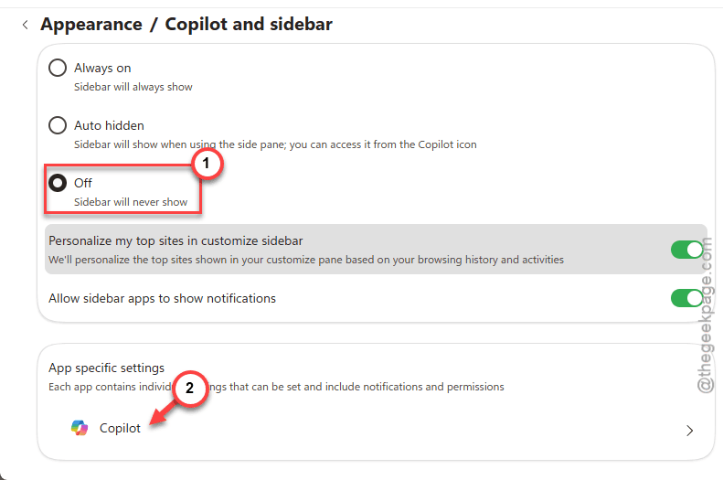 Forced Copilot Side Pane Opening Automatically in Microsoft Edge - How to Fix 3 off specific tap