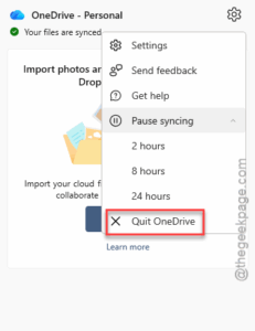 quit onedrive