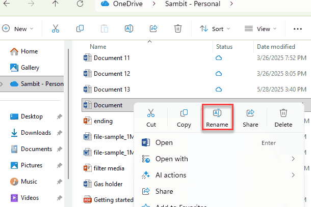 One Drive Error Rename File OneDrive Sync Errors After Renaming Files – Filename Cleanup Fix That Works