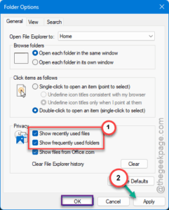 show recently used files