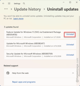 uninstall 1 1