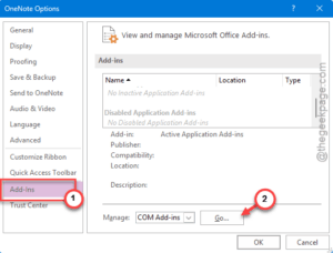 add ins onenote 1