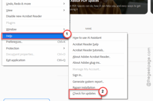 check for updates adobe