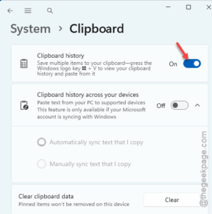 clipboard on