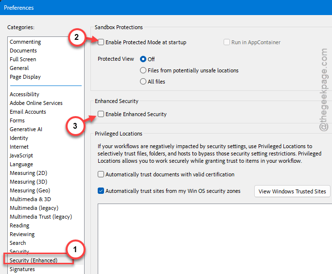Adobe Acrobat Freezing With Multiple PDFs? 6 Fixes 2 enable enhanced security